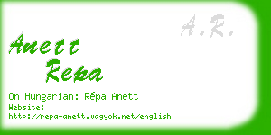 anett repa business card